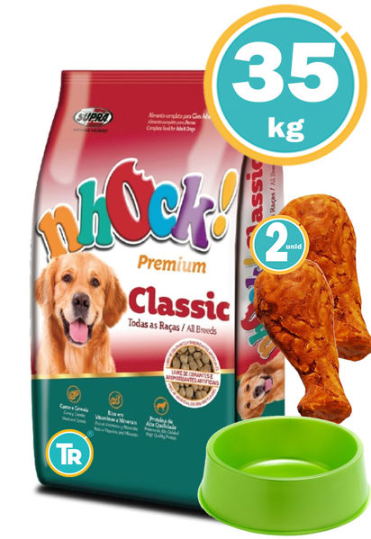 Imagen de NHOCK Classic 35 kg + Patas de pollo + Comedero