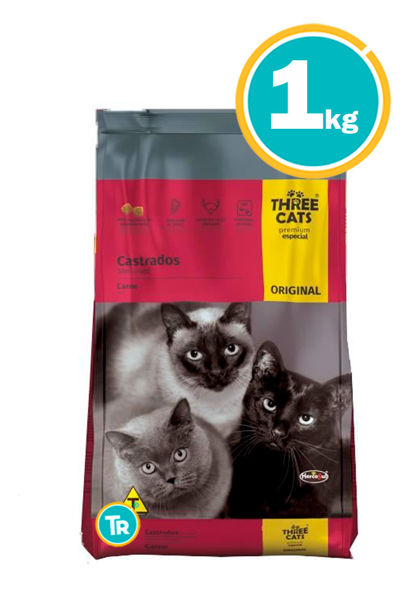 Imagen de THREE CATS Familia Original Gatos castrados 1 Kg