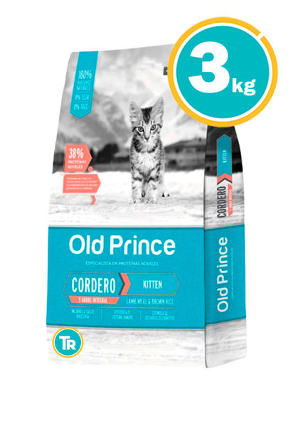 Imagen de OLD PRINCE Novel Cordero y Arroz Integral Gato Cachorro 3kg
