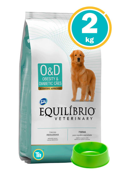 Imagen de EQUILIBRIO Perro Canine Obesity & Diabetic 2 kg  + Comedero