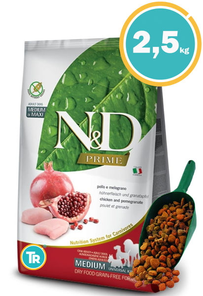 Imagen de NYD Prime Canine Adult Medium 2,5KG + Pala