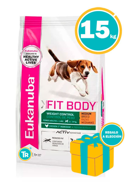Imagen de EUKANUBA Alimento Razas Medianas Control de Peso 15 kg