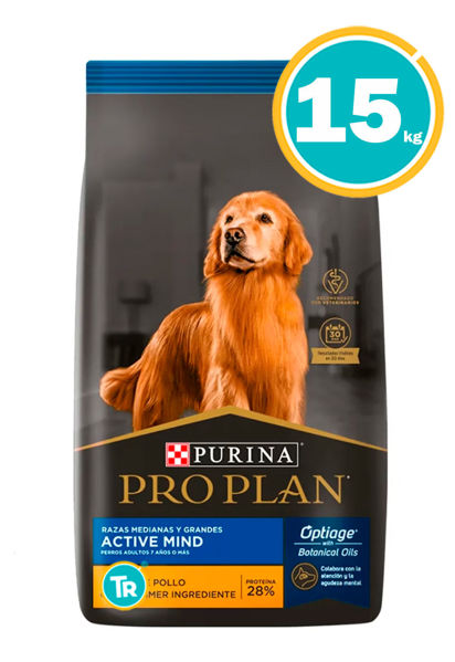 Imagen de PRO PLAN Perros Senior Active Mind Razas Medianas y Grandes 15kg - PROMO WEB