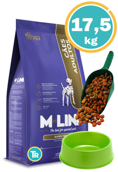 Imagen de M-LINE PERROS ADULTOS 15+2.5KG GRATIS + Comedero + Pala
