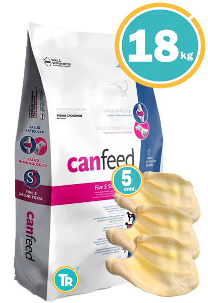 Imagen de CAN FEED CACHORRO RAZAS PEQUEÑAS Y MEDIANAS 15 + 3 KG + Orejas