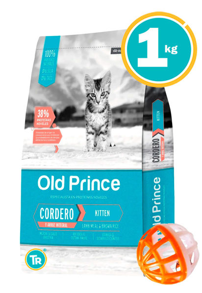 Imagen de OLD PRINCE Gatito Cordero 1 kG + Pelota