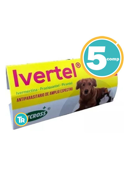 Imagen de IVERTELL 20 KG BLISTER 5 COMPRIMIDOS ANTIPARASITARIO