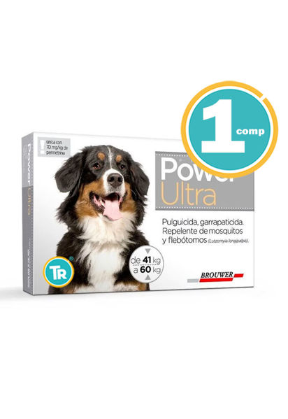 Imagen de PIPETA POWER ULTRA PERROS DE 41 A 60KG (GRIS)
