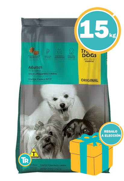 Imagen de Alimento THREE DOGS Original Familia Perro Adulto Razas Pequeñas 15 kg