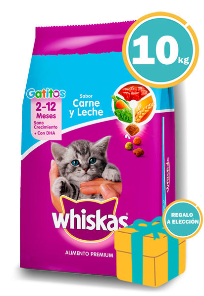 Imagen de Alimento WHISKAS Gatitos, Carne & Leche 10kg