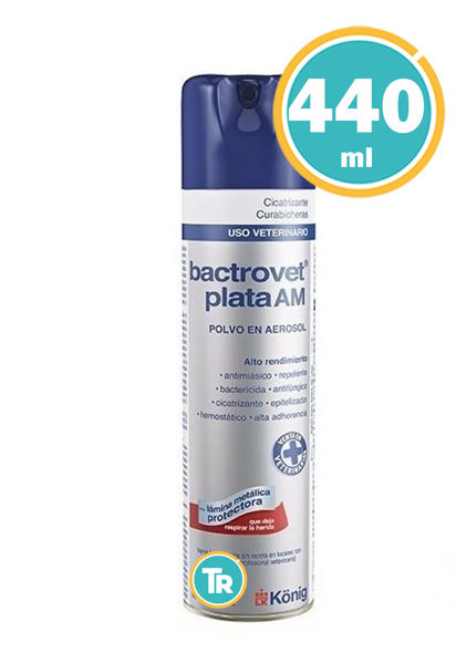 Imagen de SPRAY BACTROVET 440Ml Cicatrizante Curabicheras Bactrovet Plata