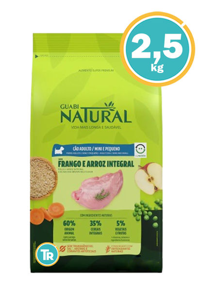 Imagen de GUABI Dog Adulto Raza Peq/Mini 2,5kg Pollo y Arroz Integral