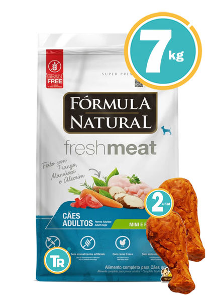 Imagen de FORMULA NATURAL DOG ADULTO PEQUEÑO 7KG + PATAS DE POLLO