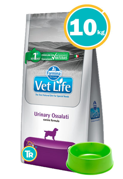 Imagen de VET LIFE Canine Urinary Ossalati 10 Kg  + Comedero