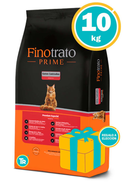 Imagen de FINOTRATO Alimento Prime Gatos Castrado Pollo 10,1kg