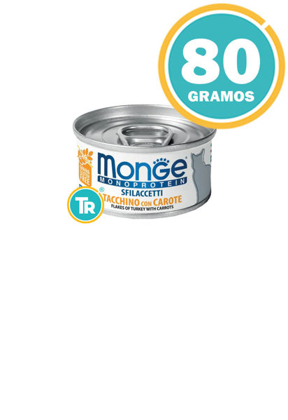 Imagen de PATE MONGE MONOP GATO TURKEY & CARROTS 80GR