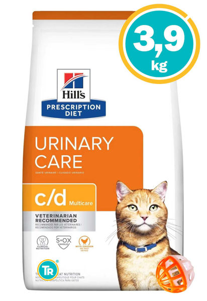 Imagen de HILLS Gato Feline Cuidados Urinarios C/d 3,9kg + Pelota
