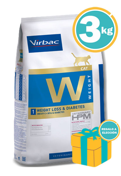 Imagen de Alimento HPM Virbac Gato Control de Peso y Diabetes 3kg