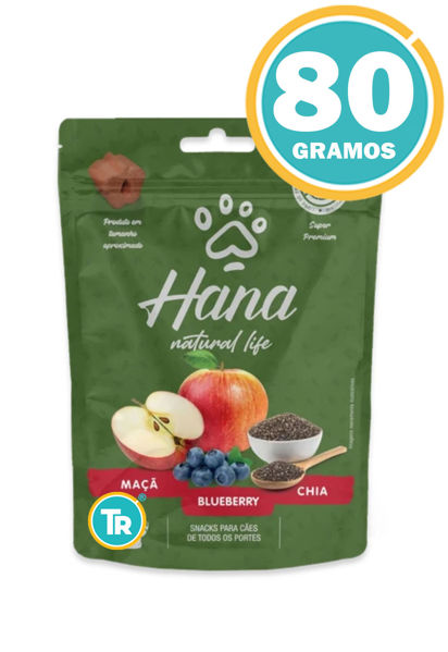 Imagen de SNACK PARA PERROS HANA NATURAL LIFE MACA/BLUEBERRY/CHIA 80GR