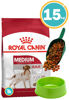 Imagen de ROYAL CANIN Medium Adult 15kg + Pala + Comedero