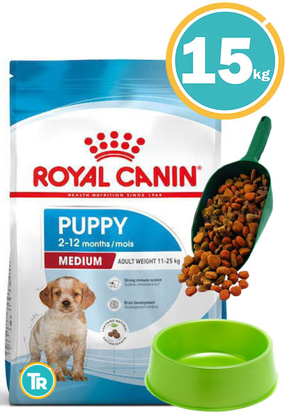Imagen de ROYAL CANIN Medium Cachorros 15 Kg + Pala + Comedero