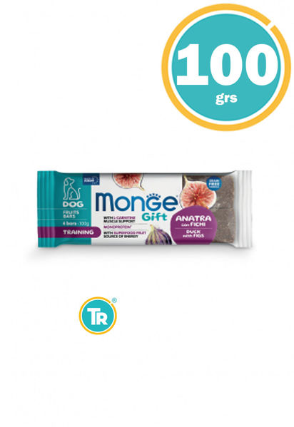 Imagen de MONGE GIFT PERRO BARS TRAINING DUCK & FIGS 100GR