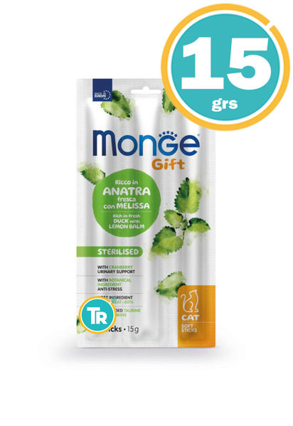 Imagen de MONGE GIFT GATO STICK STERILISED DUCK & LEMON 15GR
