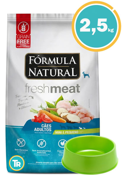 Imagen de FORMULA NATURAL FRESH MEAT DOG ADULTO PEQUEÑO 2.5 KG + PALA