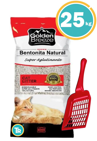 Imagen de Sanitario Gato Golden Breeze 25 kg + Pala sanitaria