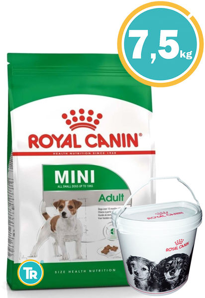 Imagen de ROYAL CANIN Perro Adulto Razas Mini 7,5kg + Tacho