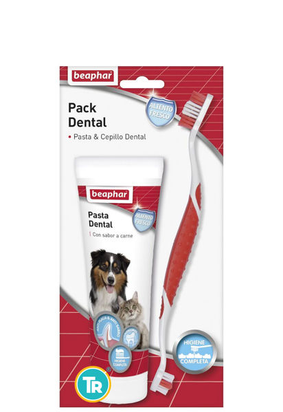 Imagen de PACK DENTAL BEAPHAR PASTA+CEPILLO