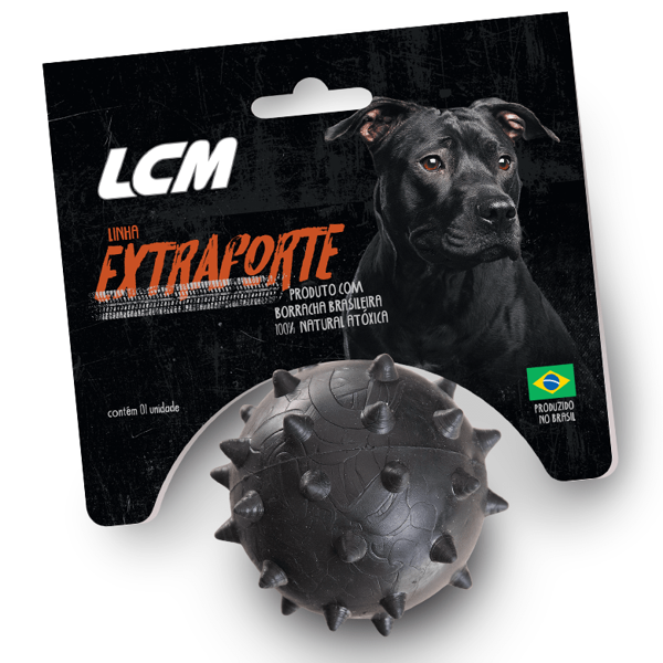 Imagen de PELOTA LCM MACIZA C/PINCHOS EXTRA FUERTE G 65MM