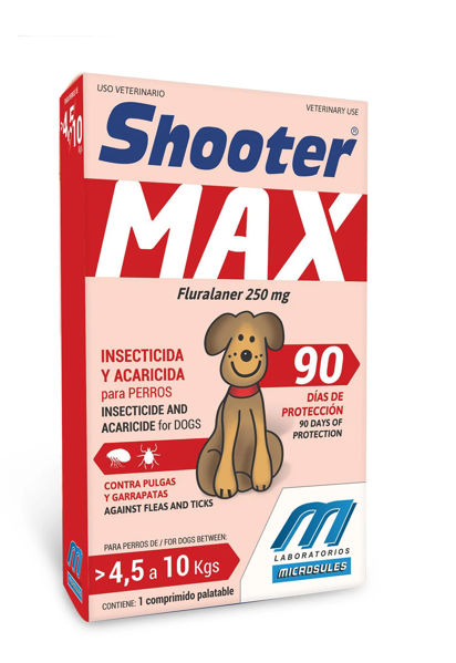Imagen de SHOOTER MAX PERRO COMPRIMIDO 4.5 A 10KG
