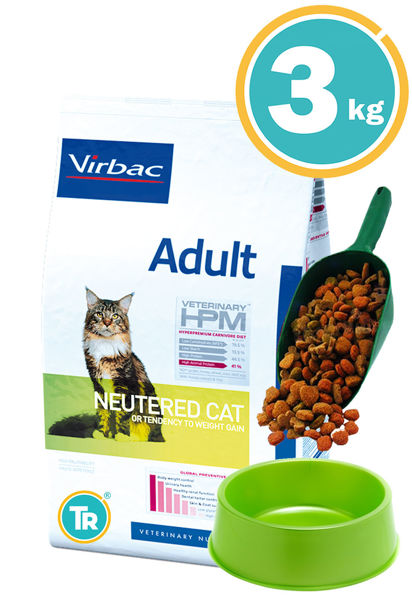 Imagen de HPM Cat Adulto Castrado 3kg + Pala + Comedero