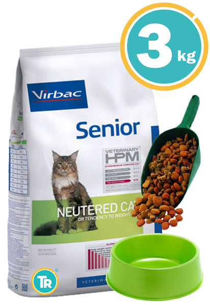 Imagen de HPM Virbac Gato Senior 3kg + Pala + Comedero