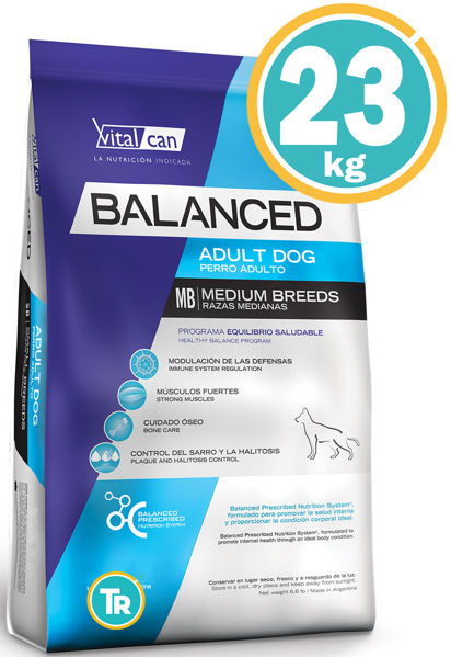 Imagen de BALANCED Perro Adulto Raza Mediana 20 kg + 3 kg