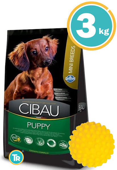 Imagen de CIBAU Cachorro Razas Pequeñas 3kg + Pelota