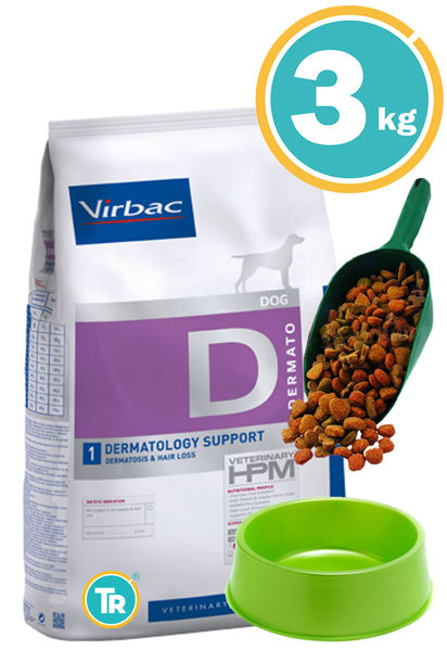 Imagen de HPM Virbac Perro Dermatology Soporte de Piel y Pelo 3kg + Pala + Comedero
