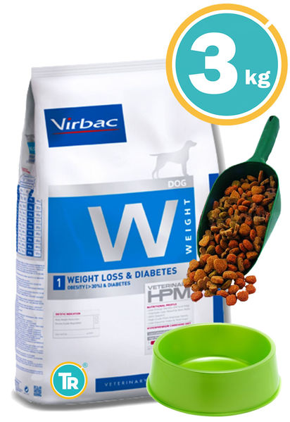 Imagen de HPM Virbac Perro Reducción de Peso y Diabetes 3kg + Pala + Comedero