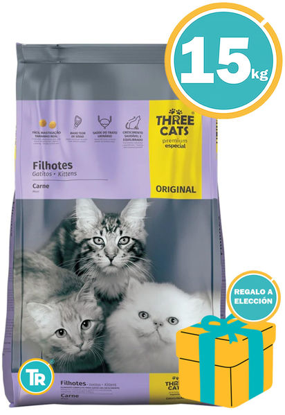 Imagen de Alimento THREE CATS Familia Original Kitten Gatitos 15 kg