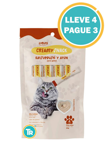 Imagen de PROMO CREAMY KATSUOBUSHI Y ATUN 60GR 3+1