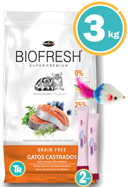 Imagen de BIOFRESH Gato Castrado 3kg + Ratón + Salsa