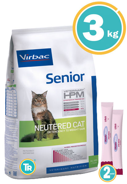 Imagen de HPM Virbac Gato Senior 3kg + Salsas - PROMO WEB