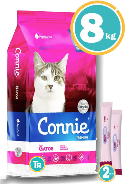 Imagen de CONNIE Gato Adulto 8kg + Salsa snack