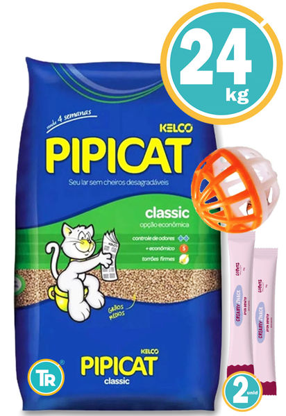 Imagen de Sanitario Pipi Cat 24 Kg + 2 Snack + Pelota