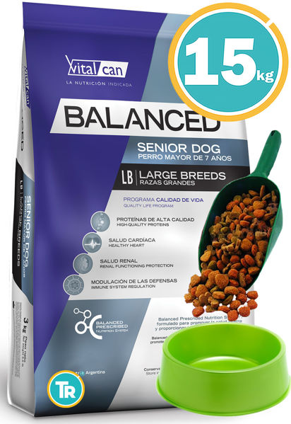 Imagen de BALANCED Senior Raza Grande 15 kg + Pala + Comedero