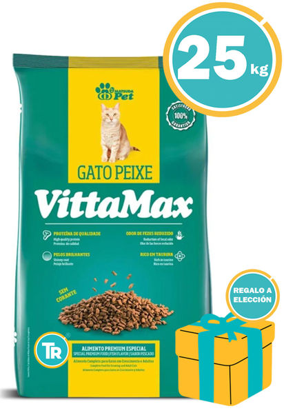 Imagen de VITTAMAX GATOS PESCADO 25KG