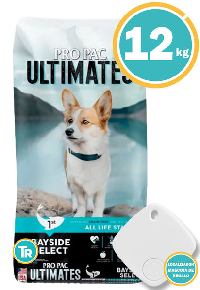 Imagen de PRO PAC Ultimate Perro Adulto Sabor Pescado 12Kg + Localizador
