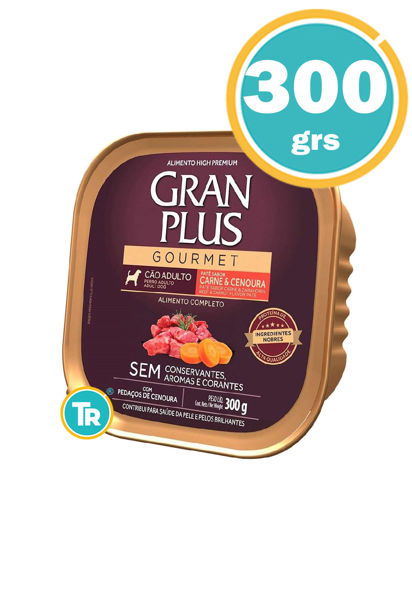 Imagen de PATE GRAN PLUS ADULTO CARNE Y ZANAHORIA 300G