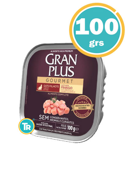 Imagen de PATE GRAN PLUS GATO KITTEN POLLO 100GRS